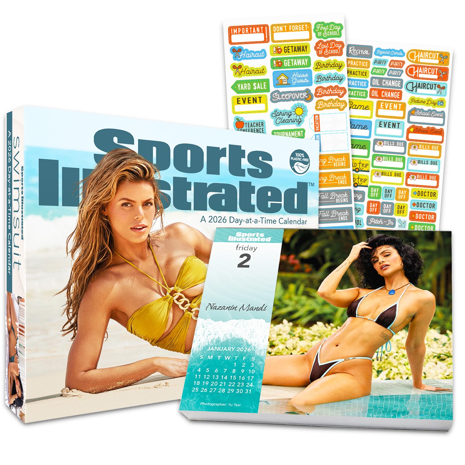 Amazon.com: Sports Illustrated Beach Models Calendar 2026 - Deluxe